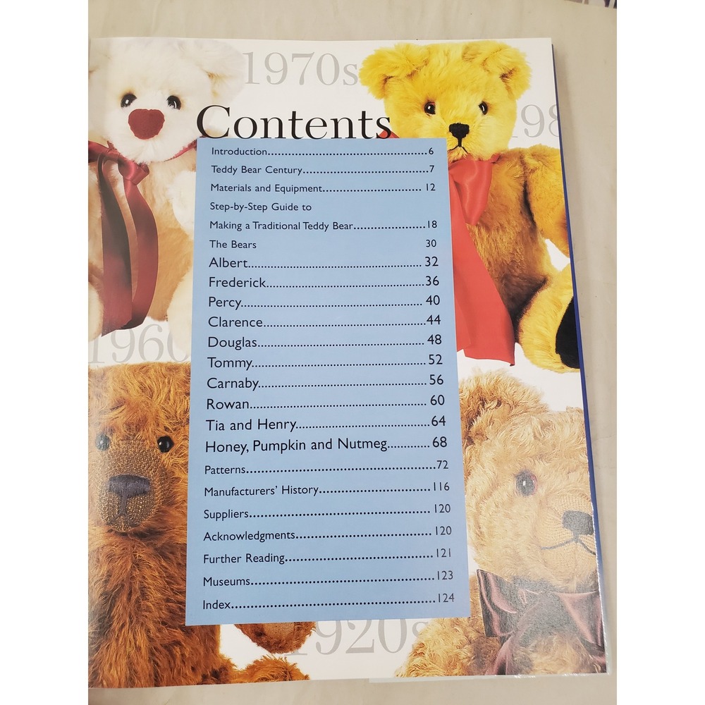 Teddy Bear Century Brian Donna Gibbs 13 Original Designs Patterns Book 2002 - Picture 6 of 10